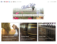 Tablet Screenshot of bellavistawinery.com